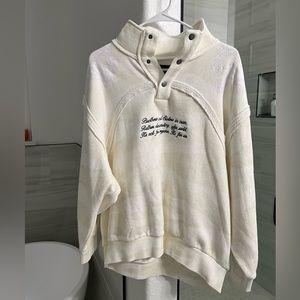 Darc Sport Women’s Medium Dual Tyler Mockneck Sweater Tiger Camo Crème NWT